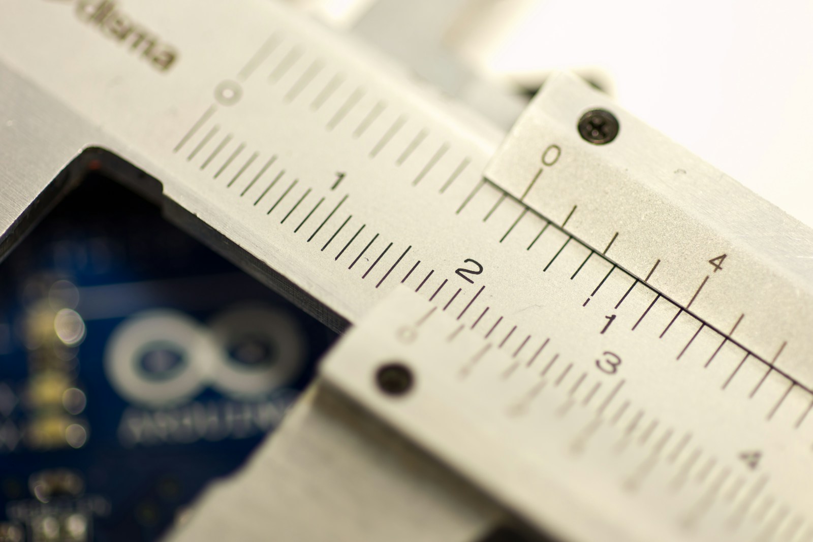 white slide rule